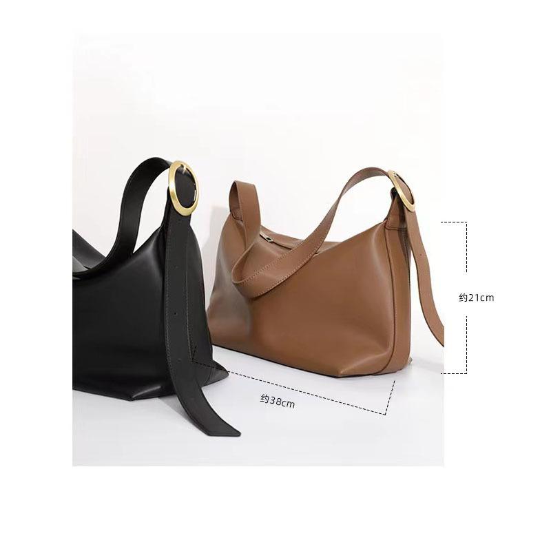 Tote Bag for Women New Simple Large Capacity Soft Leather Commuter Bag Retro High-end Feel Class Shoulder Crossbody Bag for Women