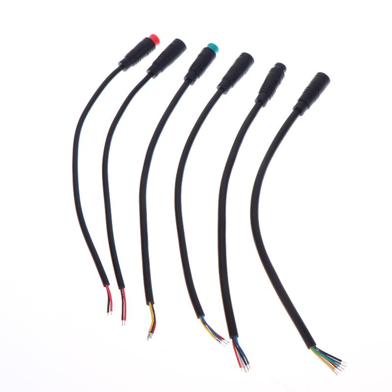 Black Ebike Accessories Optional Cable Base Connector Waterproof Connector 2/3/4/5/6Pin Cable Display Pin