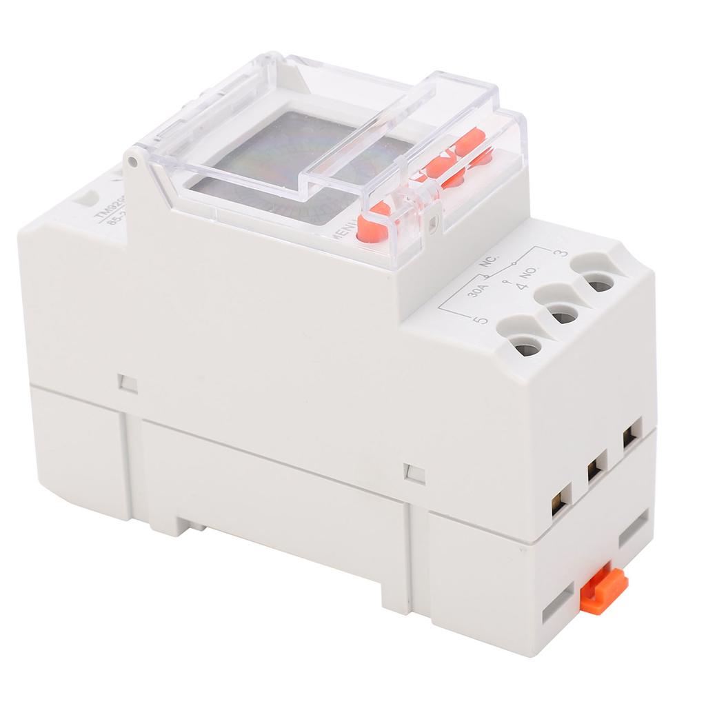 Digital Timer Switch Timekeeping Programmable Liquid Crystal Display TM929BK 85?265V 30A