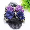 Nurse  Female Pearl Hairgrips Cover Net Ponytail Clip Women Spring Clip Korean Bun Snood