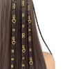 45pcs Dread Locks Hollow Out Hair Ring Hair Braiding Hair Braid Tubes Gold Dreadlocks Beads  Decor
