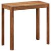Solid Acacia Wood Bar Table with Honey Colored Finish 110 x 55 x 106 cm