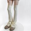 Ribbed Knit Slimming Thigh High Long Socks Elegant Solid Color Designs Flared Over Knee Leg Warmers Stockings for Women