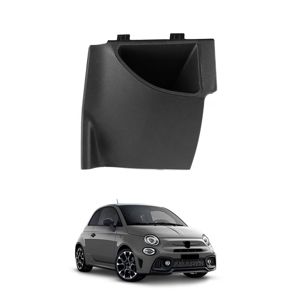 FDAIUN Car Side Storage Box for Abarth 595 695 595C 695C Fiat 500 500C Fiat 500E Direct Replacement for the Original Steering Wheel Lower Durable ABS
