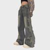 Women's Retro Wide-Leg Star Patch Jeans - 2024 Collection