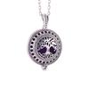 Aromatherapy Necklace Tree of Life Diffuser Jewelry Vintage Open Locket Pendant Essential Oil Perfume Aroma Diffuser Necklace