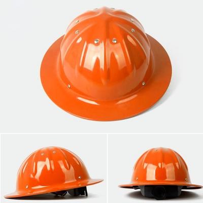 1pz Elmetto di Sicurezza in Lega di Alluminio a Tesa Larga Casco Rigido Leggero ad Alta Resistenza per Cantiere Ferrovia Metallurgia Miniera Berretto da Lavoro