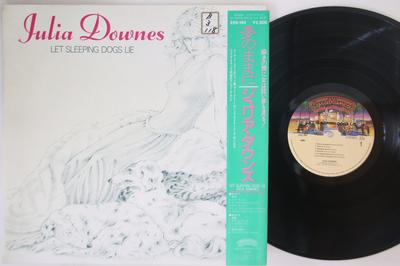 LP Record JULIA DOWNES - Let Sleeping Dogs Lie 25S195 CASABLANCA 1983 Japan Obi Rock Used