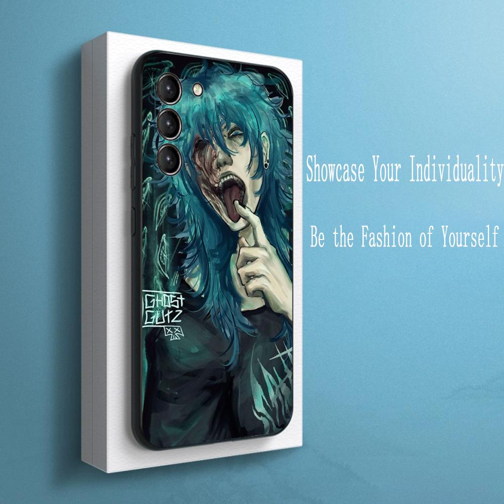 American Sally Face Retro Fashion Phone Case For Samsung Galaxy S26 S25 S24 S23 S22 S21 Plus Ultra Note20 Soft Black