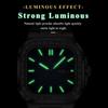 Luxury Watch for Men Waterproof Luminous Quartz Watch Stainless Steel Square Quartz Men's Watches