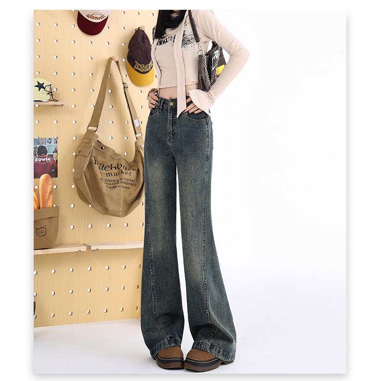 Women's 2026 High-Waisted Micro-Flare Designer Jeans - Retro Style