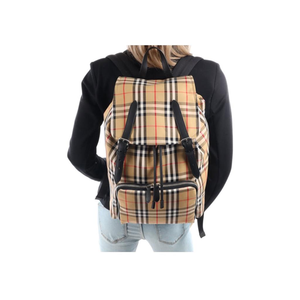 Burberry Karostoff Rucksack Damenrucksack Gelb 80814761