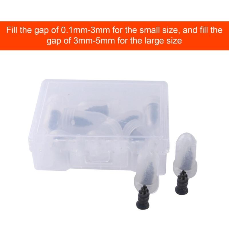 Portable Tire Plugs Kit with Metal Nails Metal Tire Puncture Repair Tool Easy To Use for Roadside Emergencies Travel Use