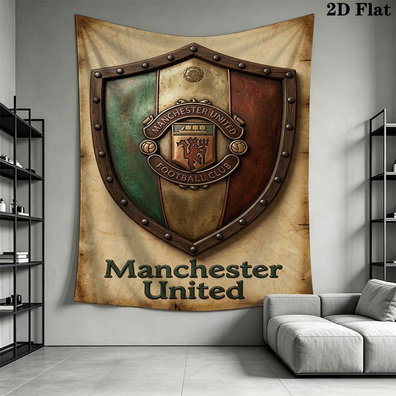 Manchester Crest Artwork Bedding 1 Duvet Cover 2 Pillowcase Without Core Christmas Birthday Gift Duvet Cover And Pillowcase