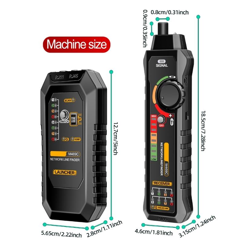 Professional Internet Testing Tool M469C Cable Tester Easy To Use Internet Troubleshooting for IT Technicians & Engineers