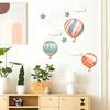 Yousheng 9 Pcs Hot Air Balloon Wall Decor with Clouds Stars Boho Wooden Nursery Wall Art Sign for Living Room Kids Bedroom Hallway Playroom Classroom