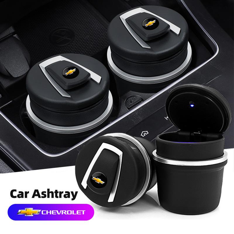 CBF5  Car Ashtray LED Light Portable Detachable Cigarette Soot Cup For Chevrolet Cruze Spark Captiva Suburban Camaro Malibu Silverado