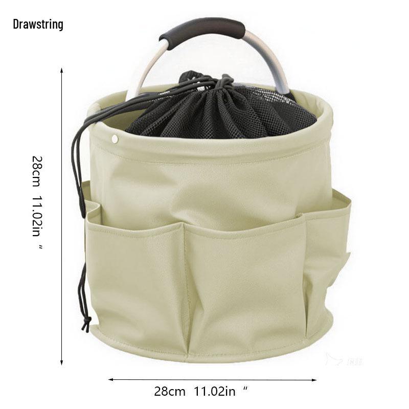 Multifunctional Foldable Storage Basket for Camping, Picnic, Toiletries, Shower, and Household Use