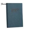 A5 Portable Planner 2027 Daily Monthly Agenda, Vintage Sheepskin Texture Cover, Efficient Time Management Tool Thick Paper Book for Business