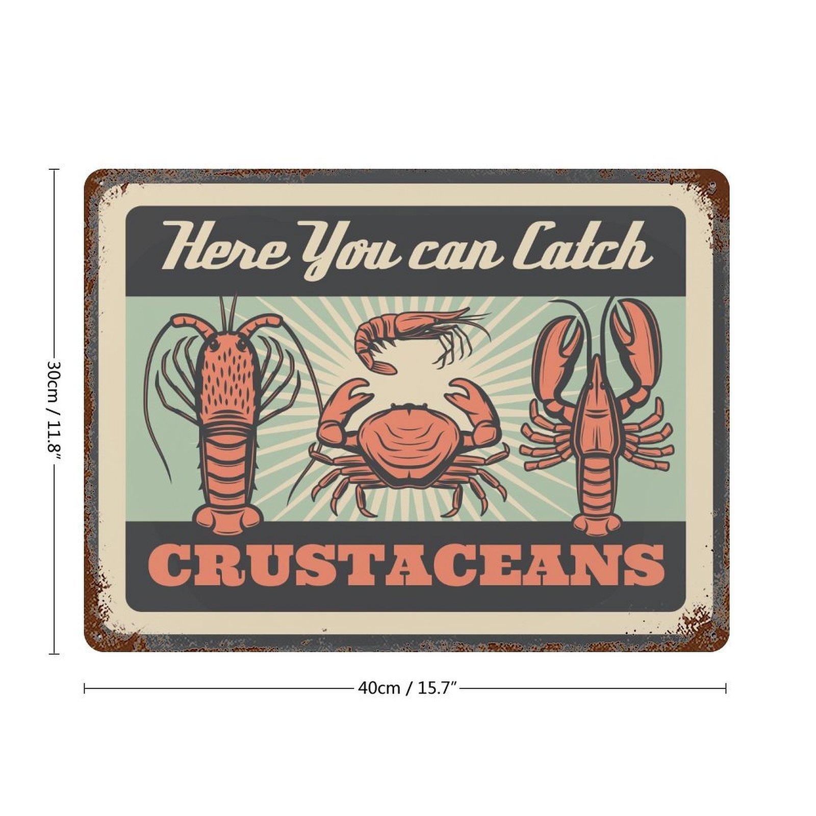 

1-Pack rust-effect metal wall decor, 20×30cm and 30×40cm, vintage distressed sign for pub, garage, living room or office 30*40CM