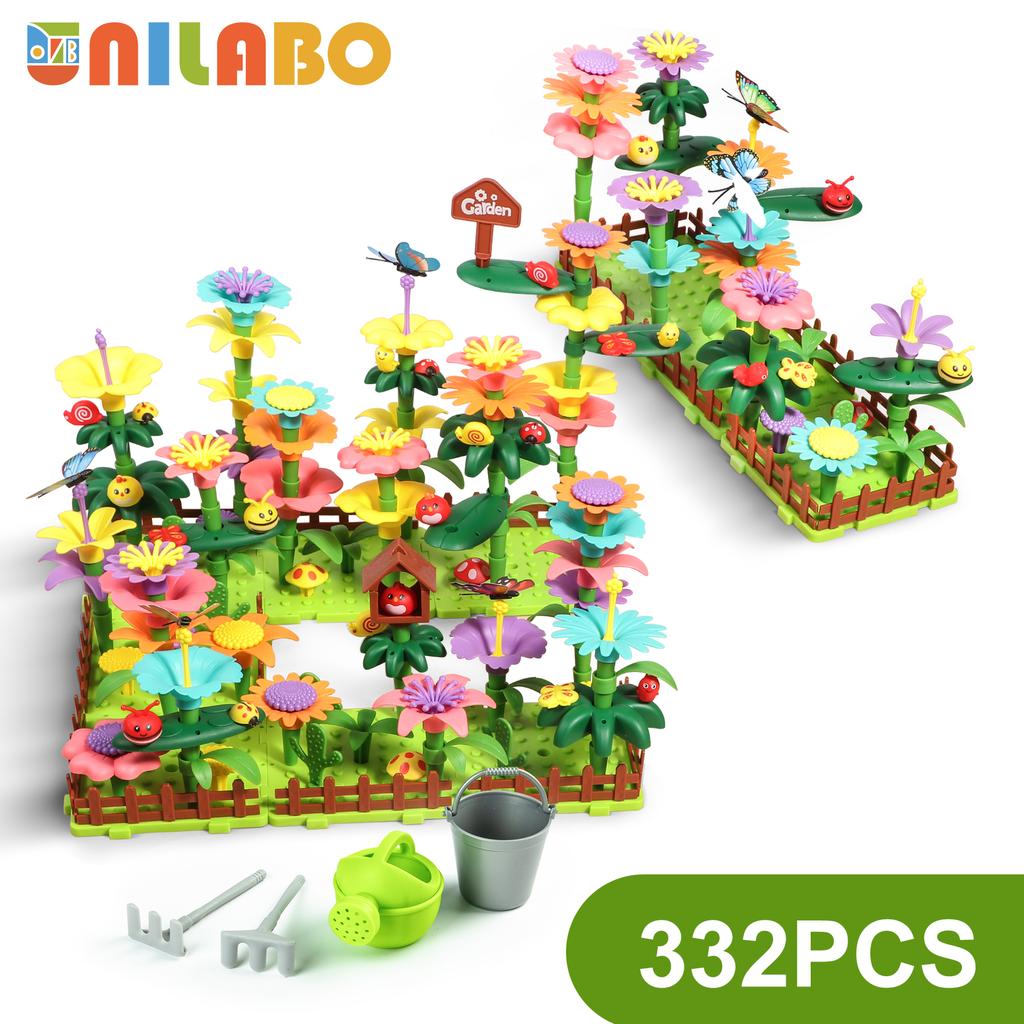 Fördern Sie ihre Fantasie mit dem MINT-Bildungsbauspielzeug Blumengarten - Perfektes Geschenk für 3-7-jährige Jungen & Mädchen!