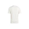 Adidas Solid Color Geometric Pattern Printed Short Sleeve T-Shirt Men Tops White HY3255