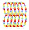 10pcs Hawaii Christmas Wreath Door Decoration Hawaiian Party Artificial Flower Garland Necklace Luau Torpil