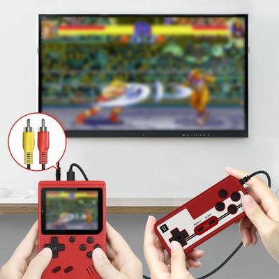 Wiederaufladbares Retro-Spielkonsolen-Set Kompaktes Design Tragbar Benutzerfreundlich Nostalgisches TV-Spielgerät