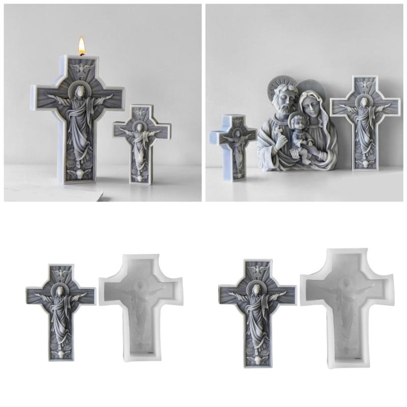 Creative Religious Silicone Mold Crafting Accessories Molds Candle Making Moulds Suitable for Home Decors Enthusiasts