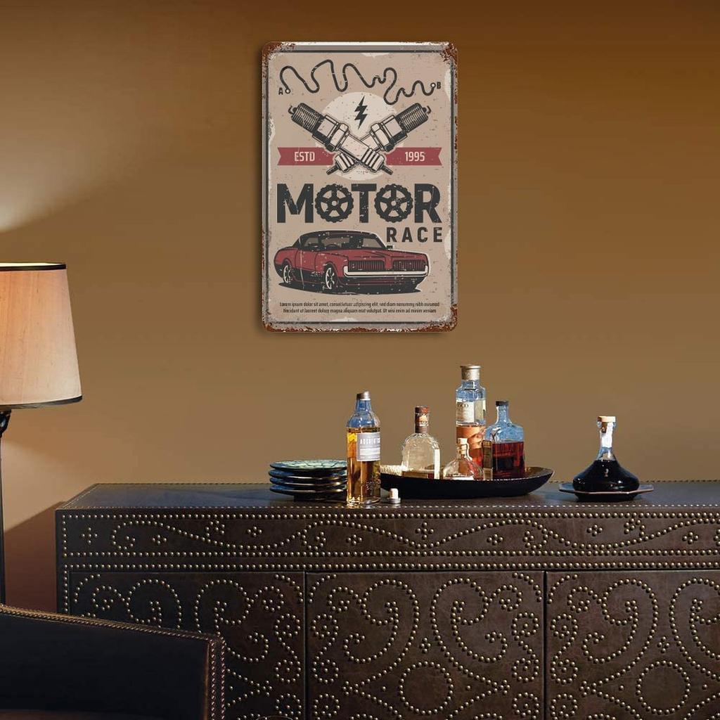 1 Stück Vertikales Rustikales Patina Blechposter, Gealtertes Metall Wandkunst Schild, 20x30cm oder 30x40cm, Vintage Dekorative Ausstellung für Heimbar Café Garage oder Büro