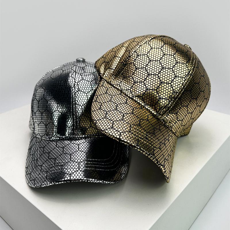 And Women Personalized Check Reflective Baseball Caps Air Permeable Street Style Sun Protection Snapback Hats All-Match Vintage Fashion Casual