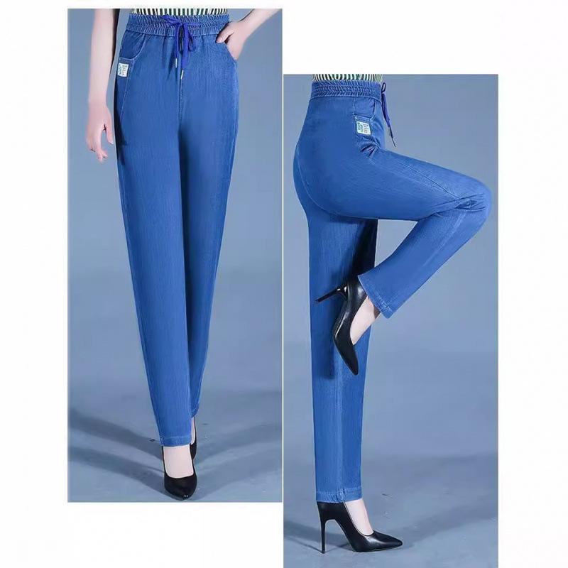 Women‘s High Waist Wide Leg Long Pants Casual Solid Pull On Trousers Bottoms