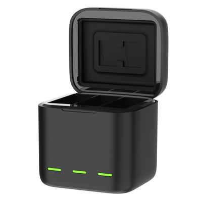 TELESIN GP-BCG-901 3-Channel USB Battery Quick Charger Batteries Storage Carrying Case with USB