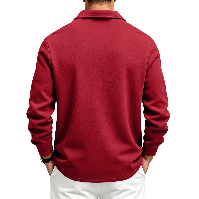 Men's Snap‑Button Shirt Jacket, Point Collar, Dual Chest Flap Pockets, Long Sleeve, Soft Knit Lightweight Casual Shacket Overshirt for Men