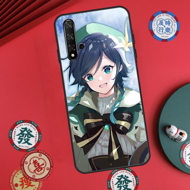 Genshin Impact Venti For Huawei Nova 12s 7i 8i 11i 12i Y73 Y70 Y90 Y60 Y72 Y61 Y91 9 10 SE P30 Pro P40 Lite Case