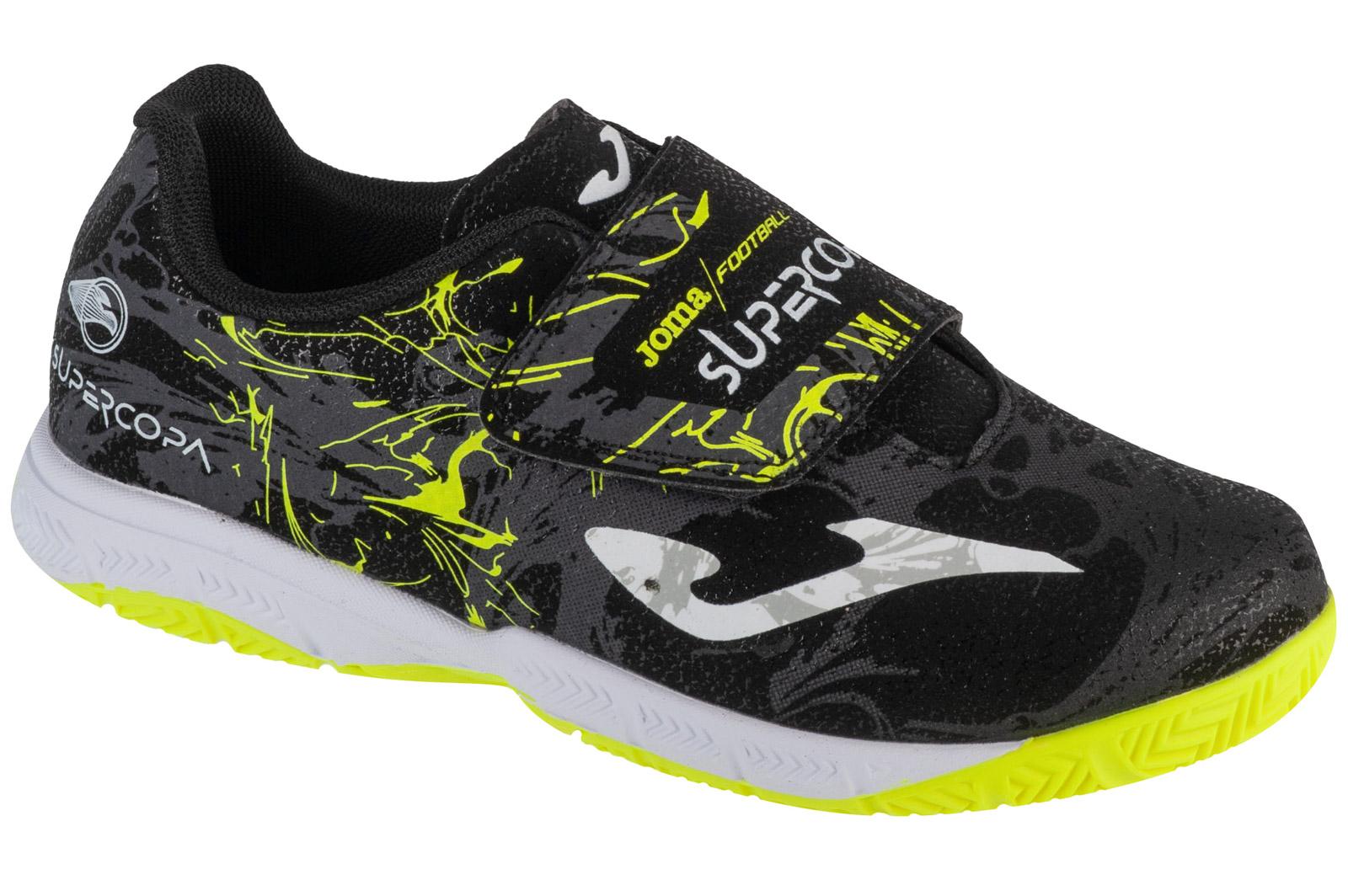 Joma Super Copa Jr 24 SCJW IN, para Menino preto Sapatilhas de Futsal 33 preto