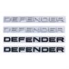 20.4x1.5cm Car Rear Trunk Badge Sticker for Land Rover DEFENDER Letters Emblem Range Rover Evoque Vogue Velar Auto Accessories JWW3