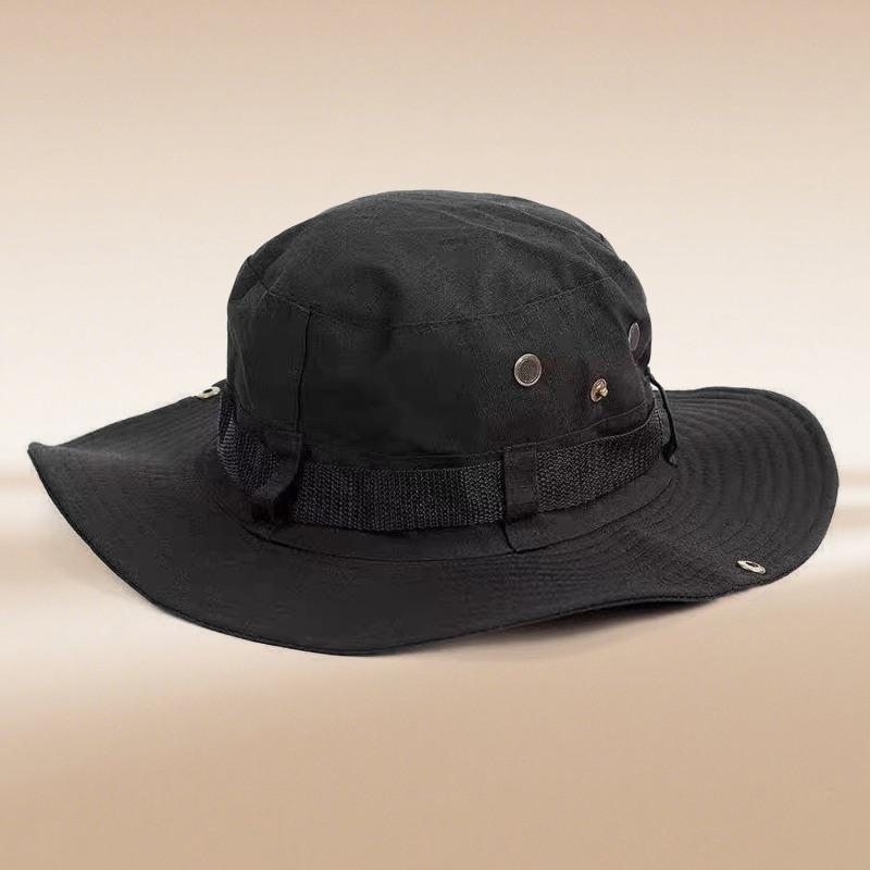 Bucket Hat Men's Tide Summer Outdoor Four Seasons Mountaineering Western Cowboy Hat Sunshade Sun Protection Camping Hat