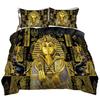 Duvet Cover Set Of New Egyptian Murals 3D Digital Printing Three-Piece Set