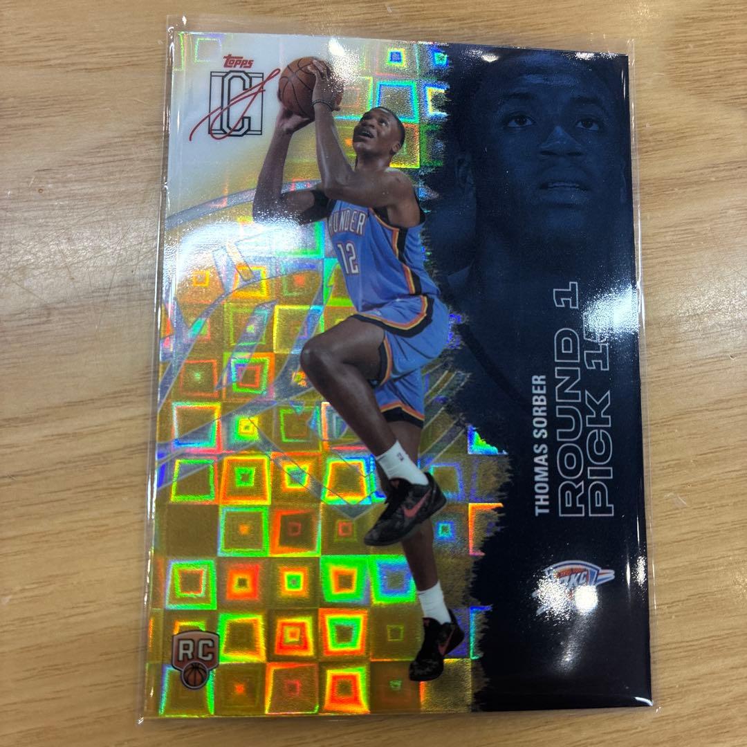 Used Topps Chrome Thomas Sorber RC NBA Card