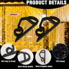 20/50Pcs Outdoor Gutter Hooks Christmas Light Clip Weatherproof Cable Wire Rope Holder for String Lights Holiday Decor