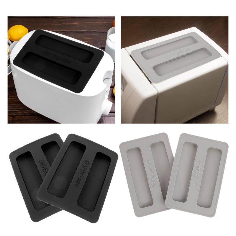 2er-Pack Silikon-Toasterdeckel, Ersatz-Staubschutzhülle für Toaster, Toastergeräteabdeckung, Brotbackautomatenabdeckung für Toaster