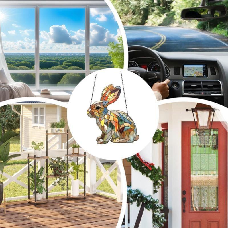 Festive Easter Hanging Decoration Easter Ornament Easter Hanging Decoration for Car Rearview Mirrors & Home Window