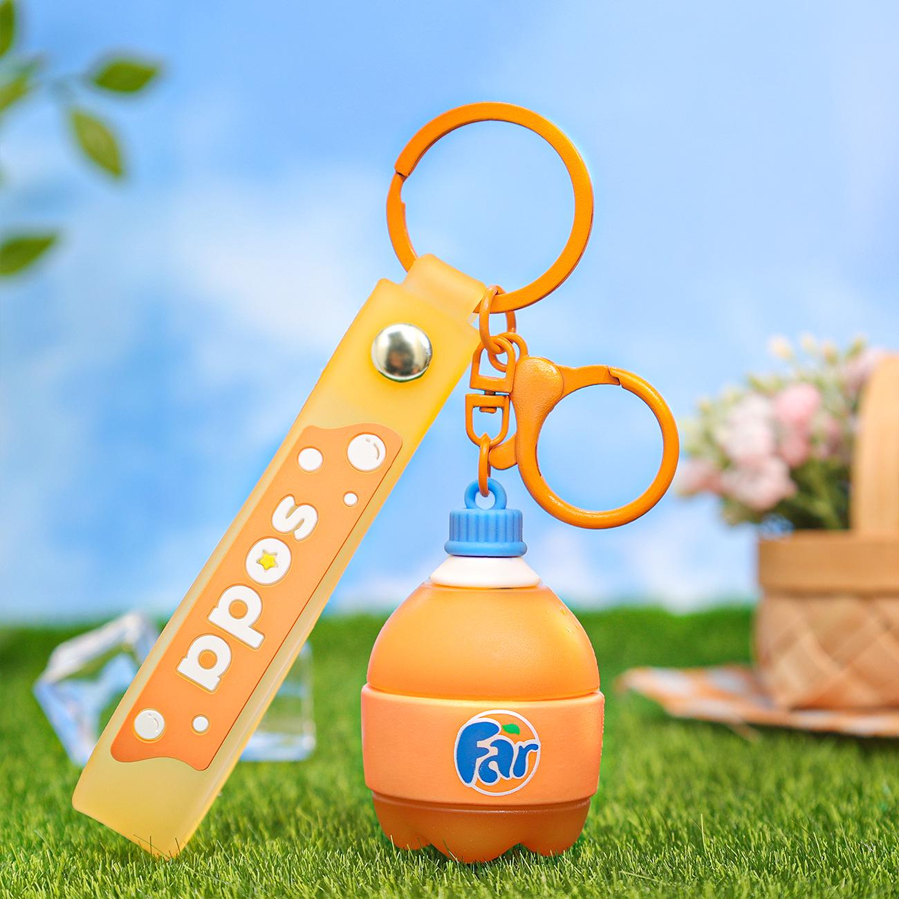 

Брелок-бутылка для напитков Happy Fat House Cartoon: Милый кулон в виде студенческой сумки в подарок Individually Packaged