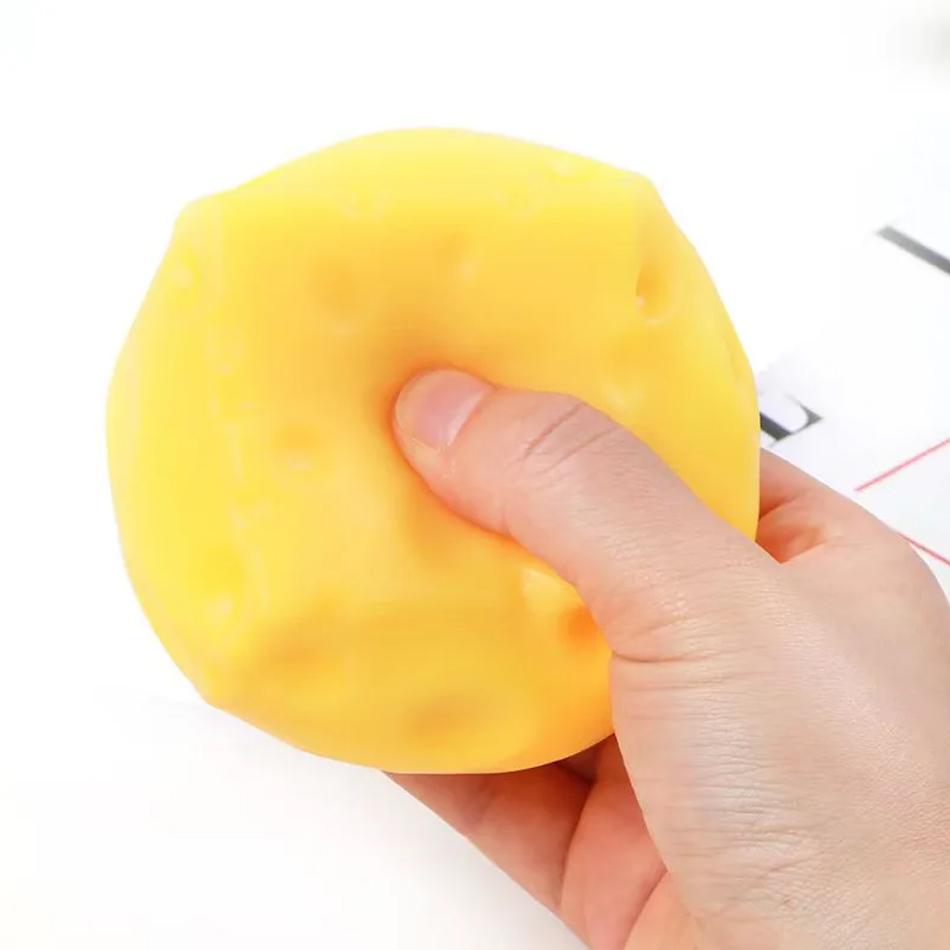 Squishy Square Cheese Squeeze Toy Soft Decompressing Pinching Cheese Sticky Slow Rebound Toy Christmas gift