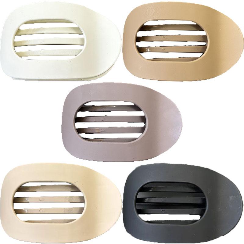 Leopard Print Oval Frosted Hair Clip Women's High-end Versatile Duckbill Clip Hair Accessories