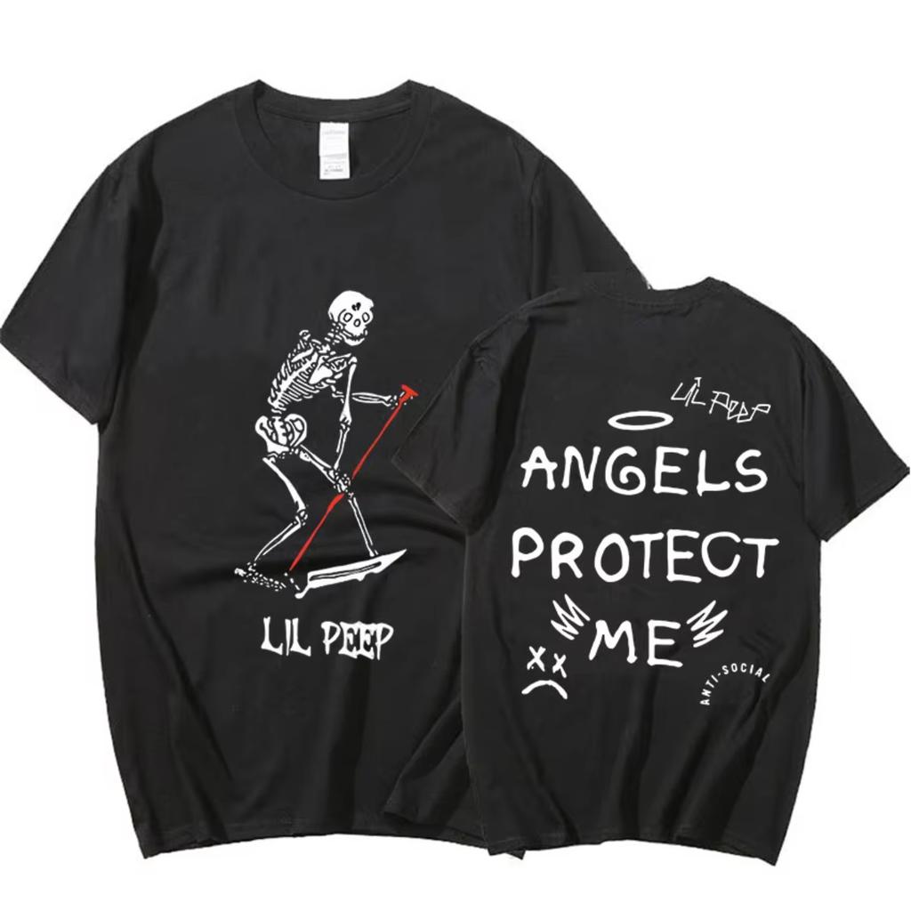 Hip Hop Rap Doublesided Printed Women Tshirt Fashion Trend Top for Spring and Summer Pure Cotton Unisex Short Sleeved Tshirt