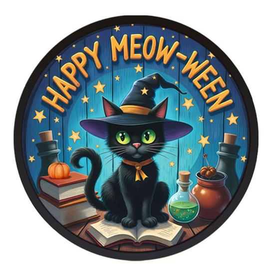 Festive Halloween Decorations LED Glowing Hanging Decor, Acrylic Window Ornament with Light, Spooky Ambiance Sign for Door Wall Haunted House,
