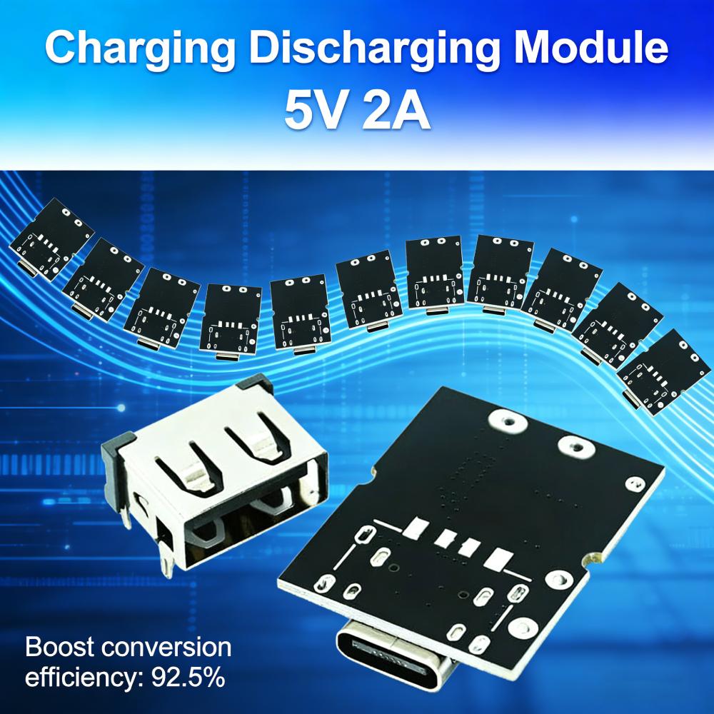 20pcs 5V 2A High Precision Charge Discharge Module Type-C Input 4.2V Lithium Battery 2.4A Charging Short Circuit Protection