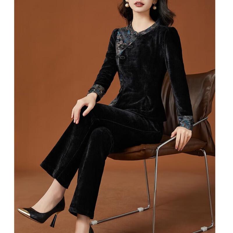 Женский новый осенне-зимний набор в китайском стиле (костюм Тан) 3XL